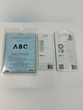 Bundle of 3 clear stamps scrapbooking cardmaking holiday celebrations numbers